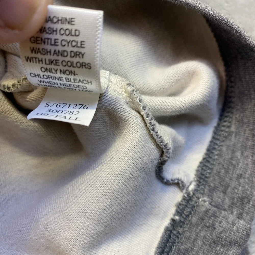 Banana Republic‎ Mens XL Quarter Zip Pullover Sweater Grey Cotton Blend 671276